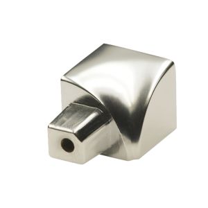 I-FVTH - Hoekstuk Inwendig Kwartrond Aluminium Titanium Hoogglans Geanodiseerd 