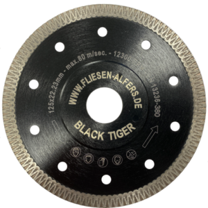 High-end Diamantschijf BLACK TIGER 125 mm