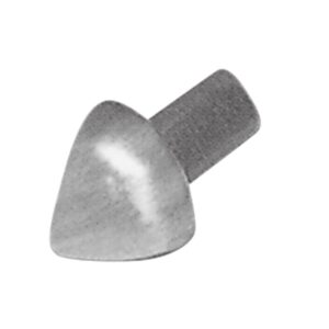 Hoekstuk Inwendig Kwartrond RVS V2A Geborsteld