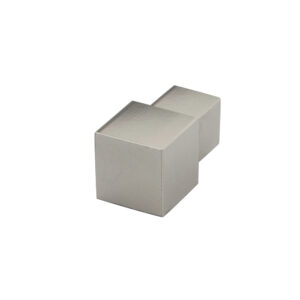Hoekstuk Quadro Aluminium Titanium Hoogglans Geanodiseerd