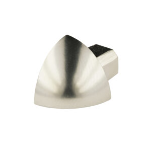 Hoekstuk Uitwendig Kwartrond Aluminium Titanium Hoogglans Geanodiseerd