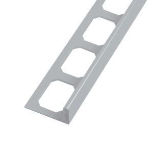 Tegelprofiel Haaks Aluminium Gepoedercoat Zilvergrijs (Lichtgrijs)