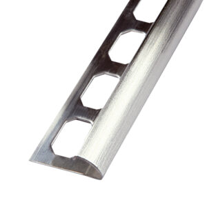 Tegelprofiel Kwartrond RVS V2A Geborsteld