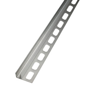 Afschotprofiel Vloer Rechts RVS V2A Geborsteld voor Glazenwanden