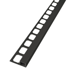 Tegelprofiel Quadro Aluminium Gepoedercoat Zwart Mat