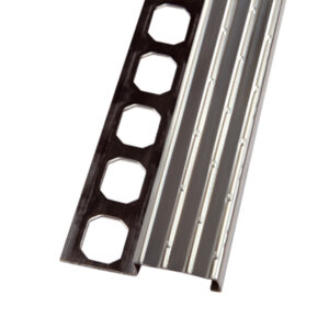 Trapprofiel RVS V2A Geribbeld, Zichtbreedte 30 mm, Glanzend