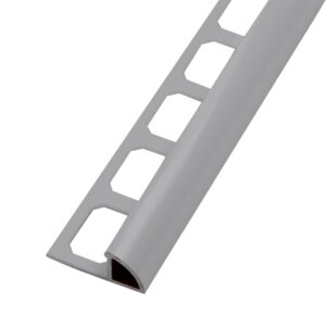 Tegelprofiel Kwartrond Aluminium Gepoedercoat Zilvergrijs