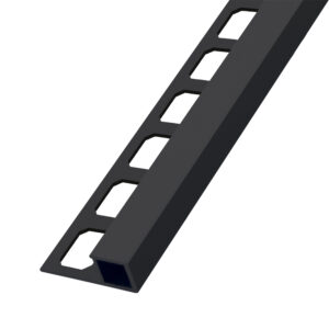 Tegelprofiel Quadro Aluminium Structuur Zwart Mat