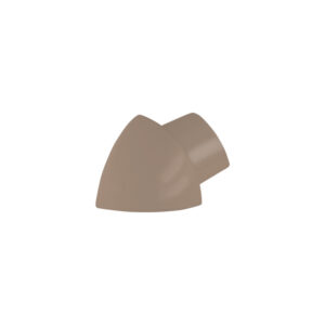 Hoekstuk Uitwendig Kwartrond Pvc Karamel