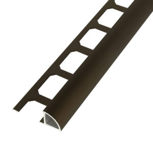 Tegelprofiel Kwartrond Aluminium Brons Geanodiseerd Geborsteld