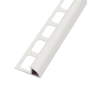 Tegelprofiel Kwartrond Aluminium Stuctuur Arctisch Wit
