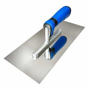 Lijmspaan RVS zonder vertanding met ergonomisch soft grip handvat